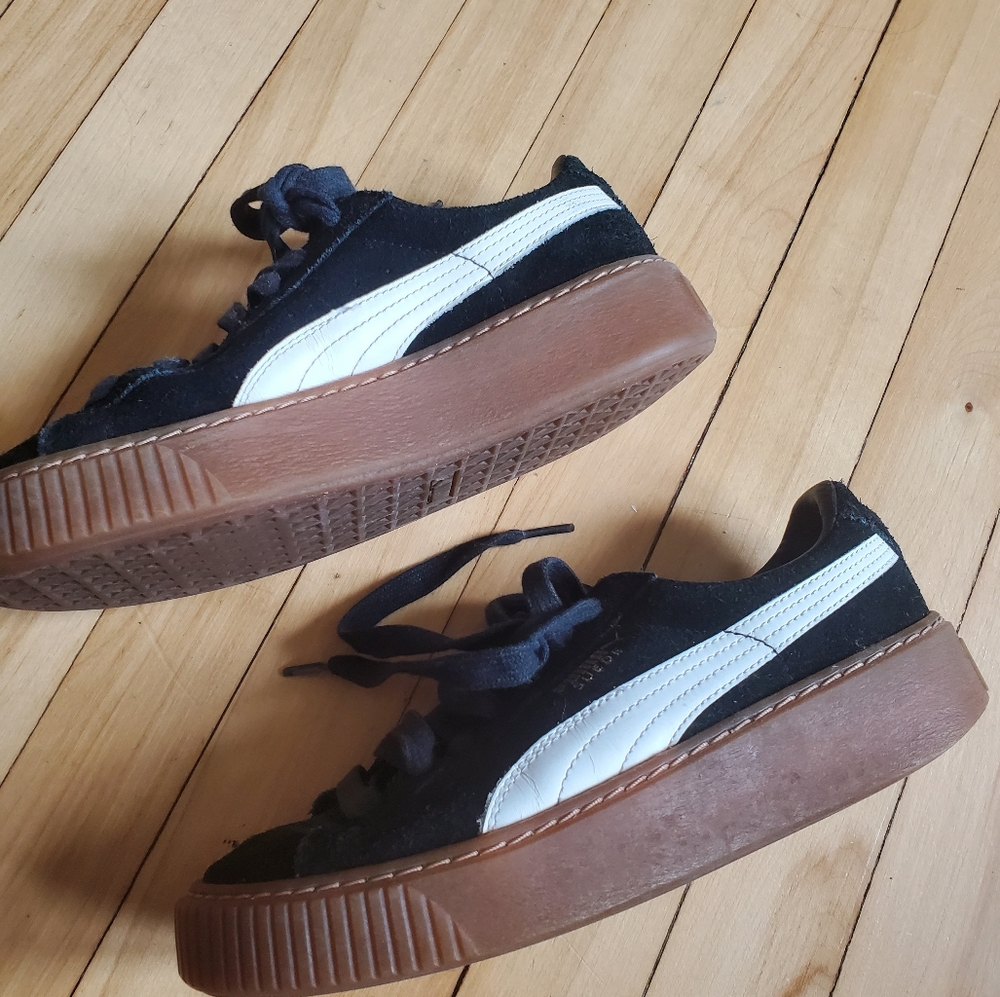 PUMA suede platform